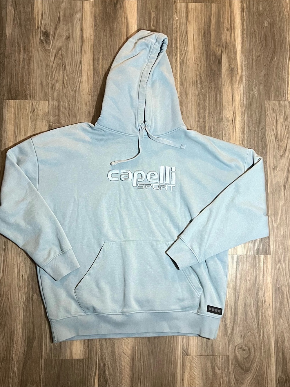 Men’s Capelli Sport Light Blue Heavyweight Pullover Hoodie Size XL